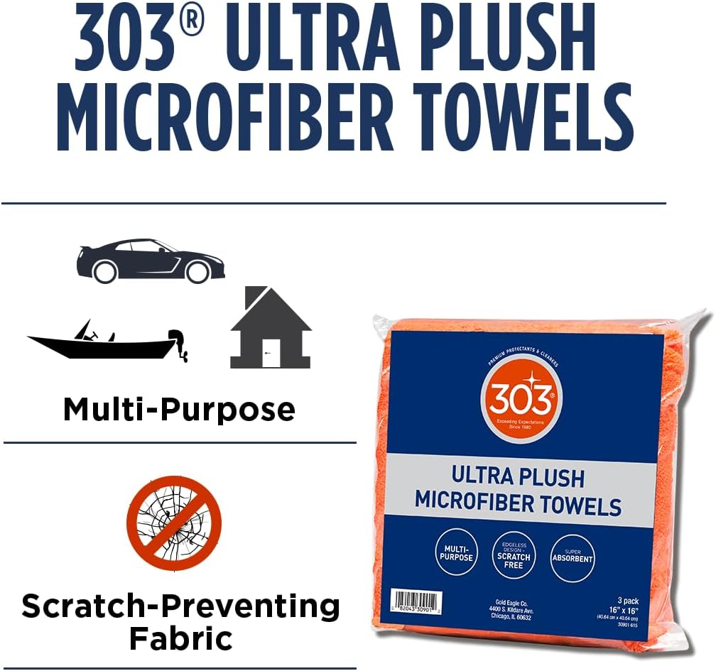 303 Interior Care Bundle - Includes Automotive Protectant, Interior Cleaner, and Microfiber Towels - Perfect for Father's Day or The Detailer in Your Life