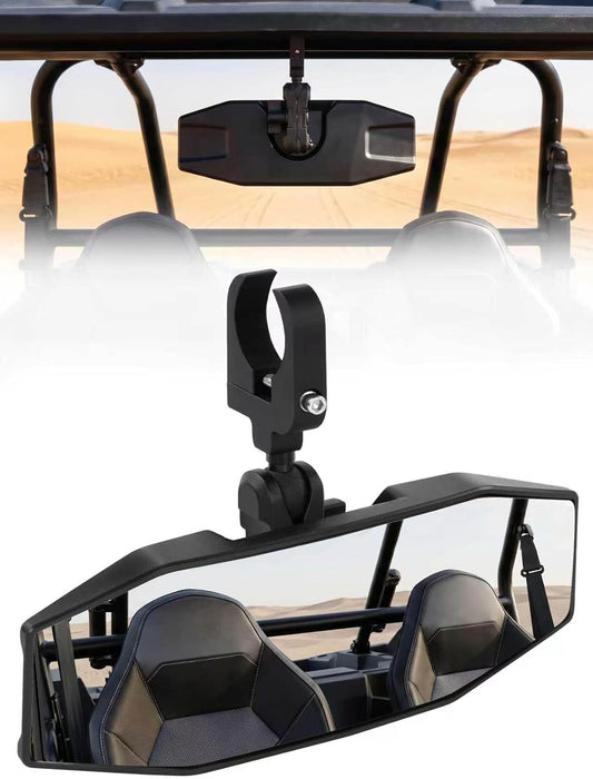 ZIDIYORUO UTV Rear View Mirror, Tool-Free Adjustable SXS Center Mirror