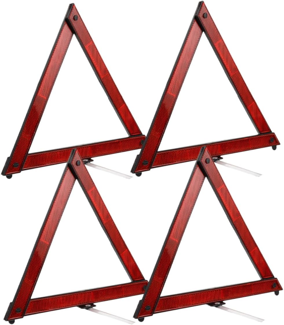 4pcs Emergency Triangle Reflector for Car Vehicle Roadside Parking