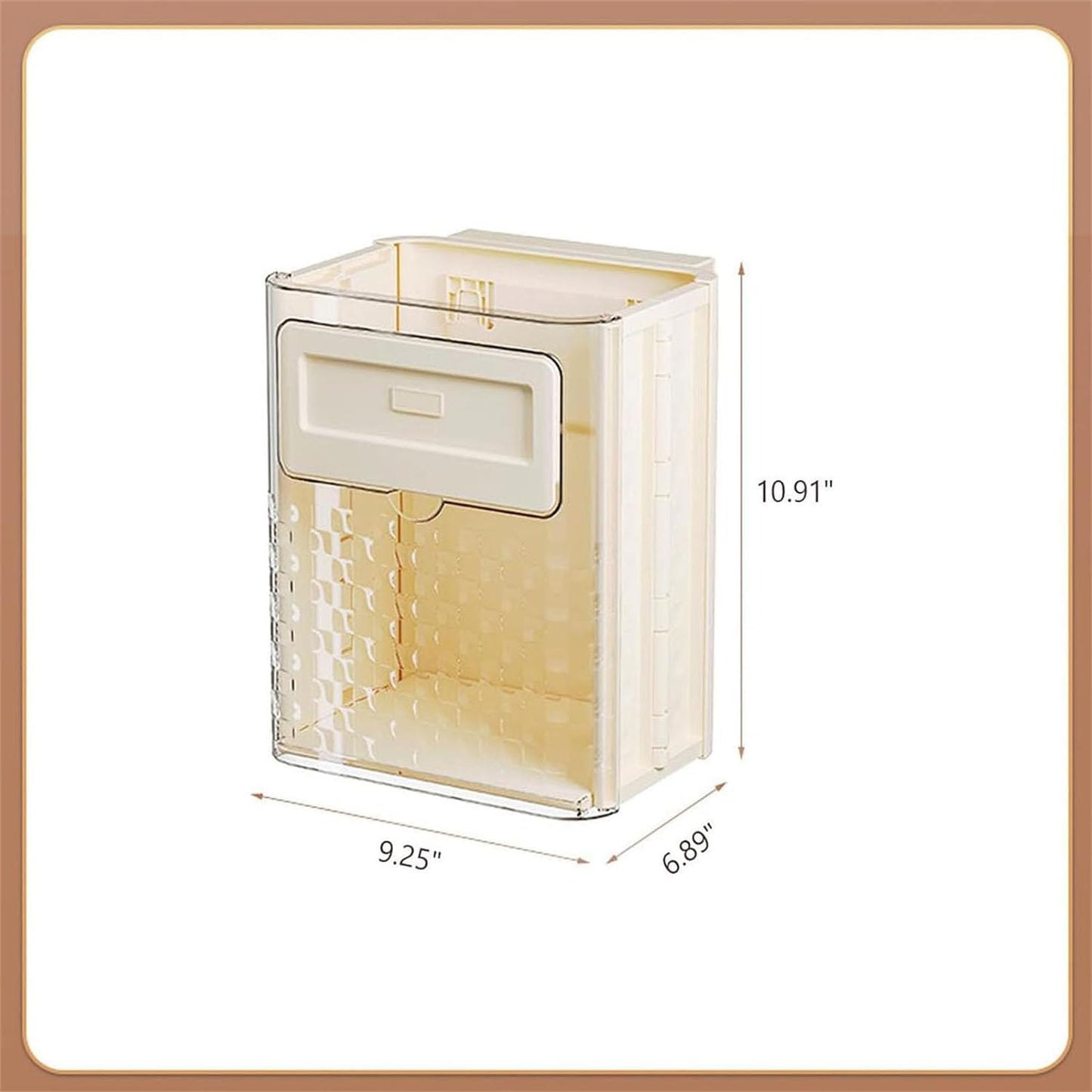 Hanging Kitchen Trash,Can Foldable Transparent Trash Can Kitchen Trash Can Cabinet Kitchen Compost Can Used for Cabinets/Cars/Bedrooms/Bathrooms. (Grey), BM0418