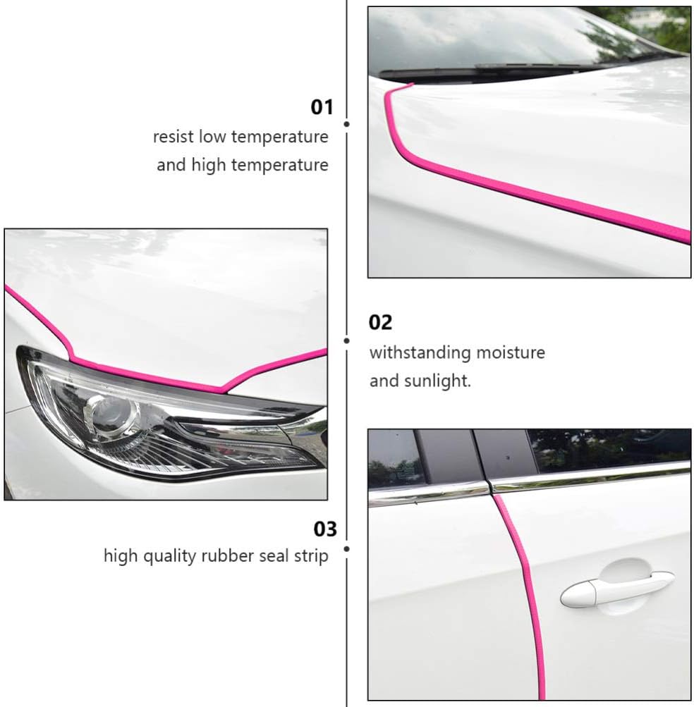 Garneck 10M/32ft Car Door Edge Guards Rubber U Shape Edge Trim Seal Strips Protector Car Door Edge Protection for Car Auto Vehicle