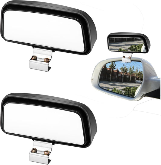 Rearview mirror blind spot mirro, Car Blind Spot Side Mirror, Rear View Auxiliary Blind Spot Mirror, Adjustable Blindspot Convex Wide Angle Side Rearview Mirror With fixing With most Car 2pcs