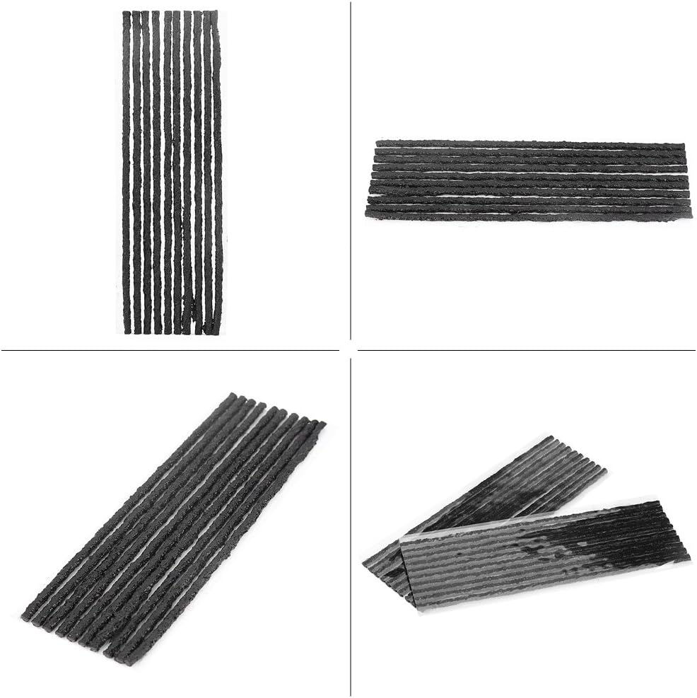 Tire Repair Strips, 50 Pcs Rubber Puncture Fix, Tubeless Tire Plug, Durable Easy Application for Car, Truck, Motorcycle, SUV, Van, and Off-Road Vehicles