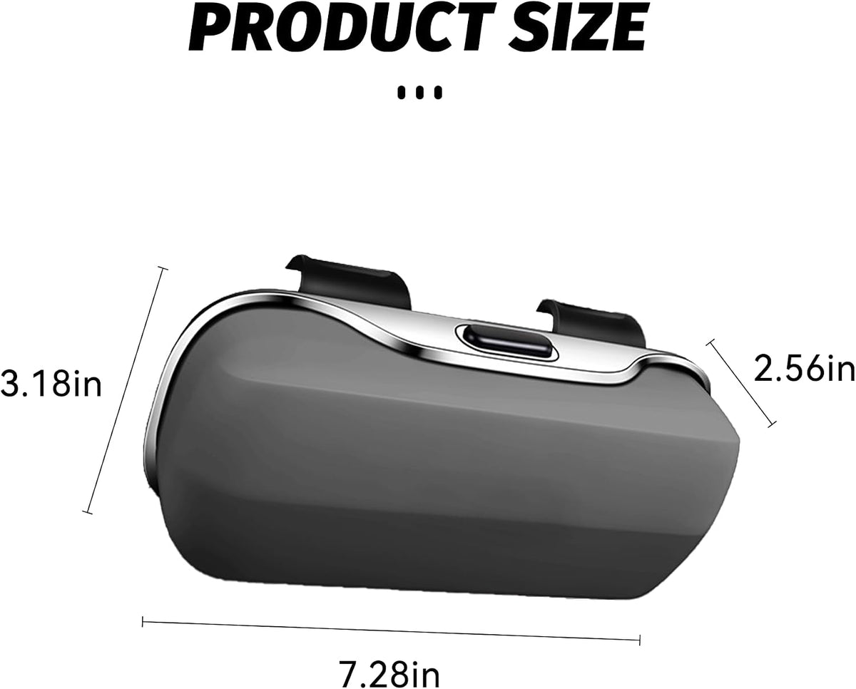 Sunglasses Holder for Car Sun Visor, Protective Automotive Eyeglasses Storage Case Hanger, Car Sunglass Holder Suitable for Truck and Sedan to Place Sunglass (Gray)