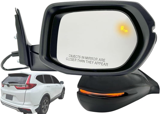 APA Replacement for Rear View Mirror Power Heated Signal with Blind Spot Detection PTM Cap 2017-2022 CR-V CRV Passenger Right Side 76208TLAA31 HO1321318