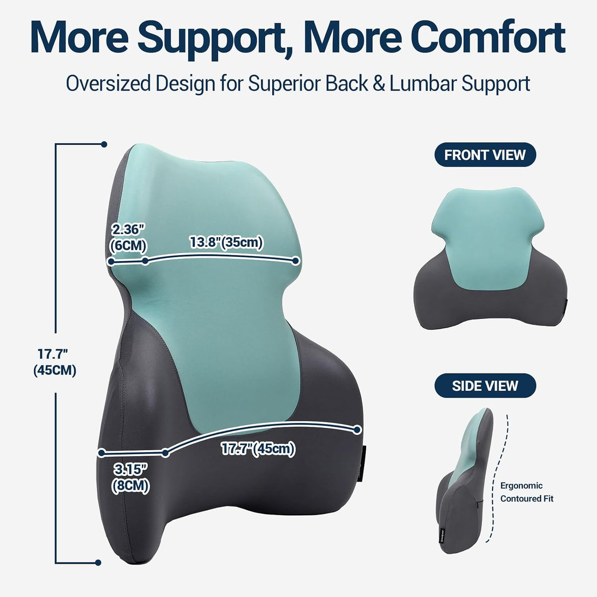 Season Guard Back Support Pillow, Lumbar Pain Relief Cushion for Office/Car