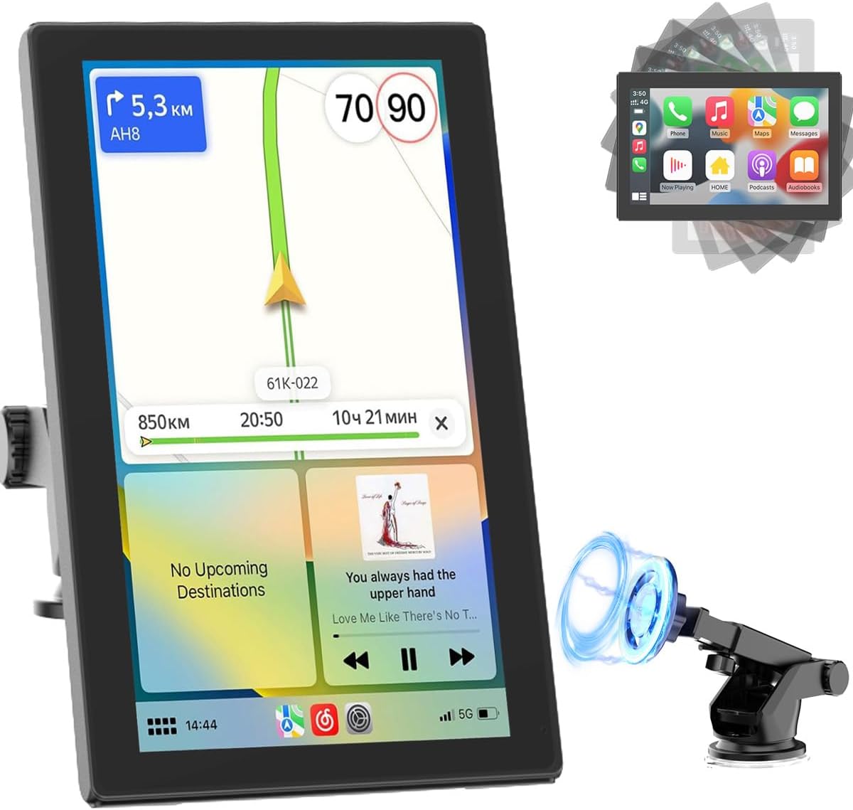 CarPlay Screen with Android Auto, CL798 7'' Portable Touchscreen,