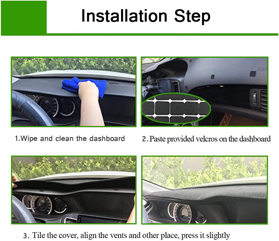 Custom Fit for Toyota Camry Dash Cover 2007-2011, Dashboard Mat, Gray