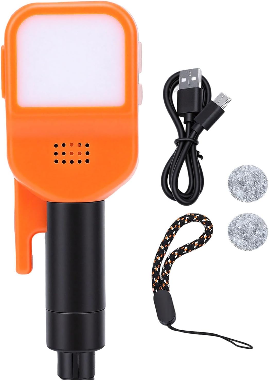 Alomejor Type C Rechargeable Car Escape Tool, Window Breaker with Rope Cutter, High Decibel Buzzer, Illumination Warning Light for RV Emergency