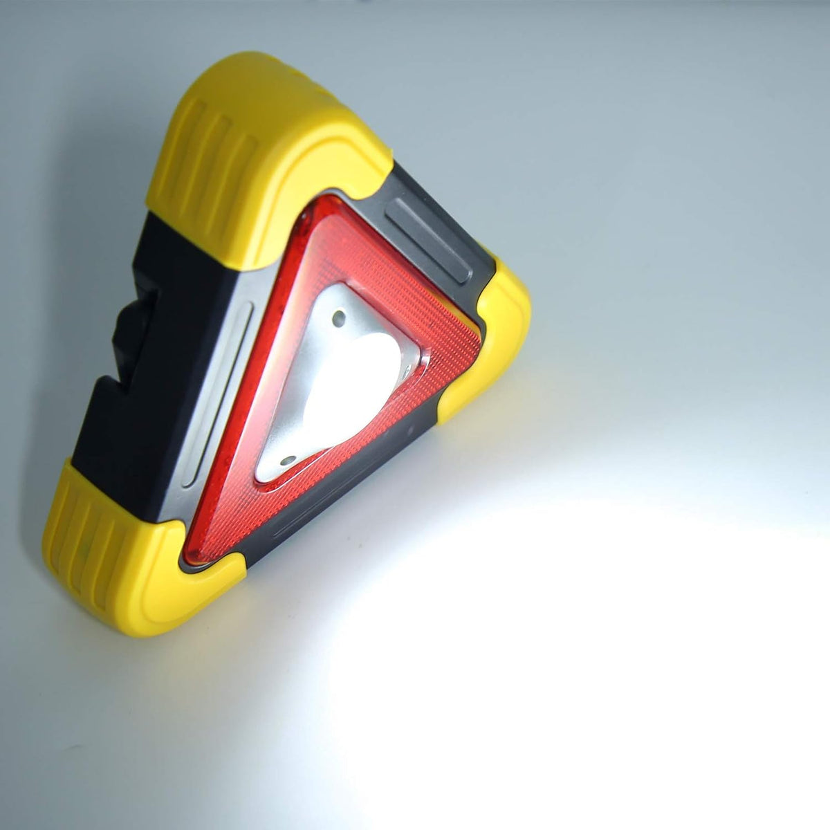 flexman Car Warning Triangle Lamp, Rechargeable Triangle Emergency Warning Light Multifunction Car Fails Tool for Low Light, Red Light, Flashing, Intermittent Prompt
