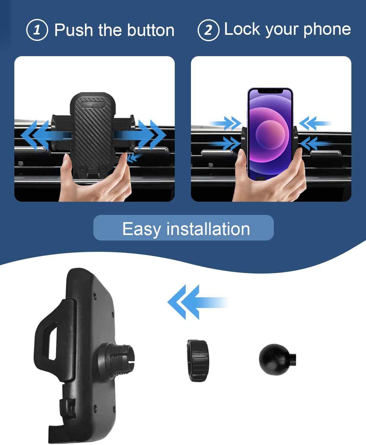 oricarmes 2026 Civic Phone Mount Civic Phone Holder for 2022-2026 Civic Accessories Compatible for All Cell Phones
