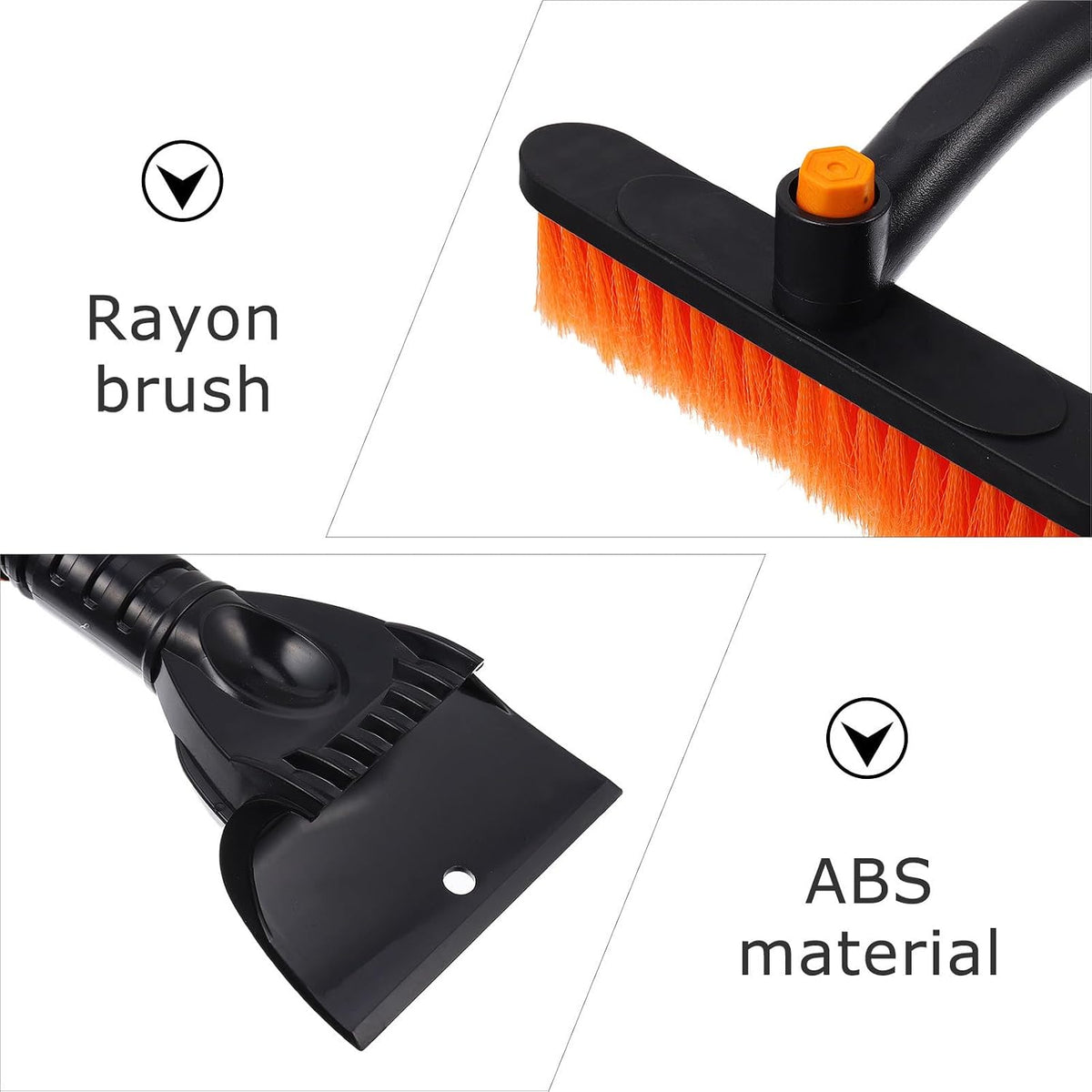 iplusmile Xmas Car Ice Shovel Adjustable 2-in-1 Windshield Snow Brush