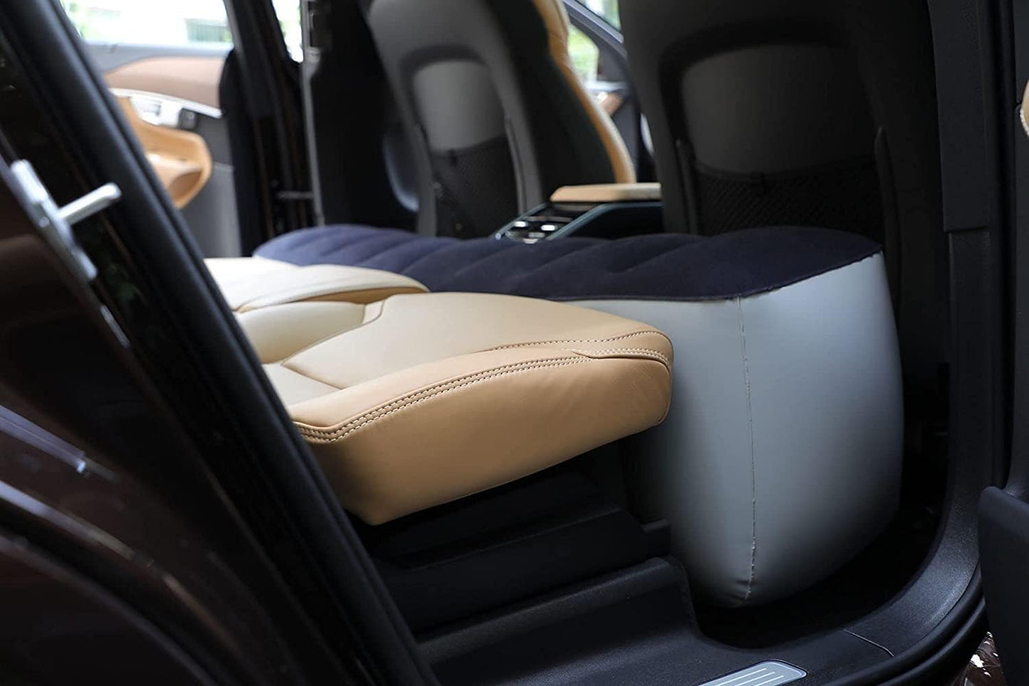 Inflatable Car Air Mattress Back Seat Bed, Universal Back Seat Gap Filler Pad Extender for SUV Camping Sleeping Travel Rest