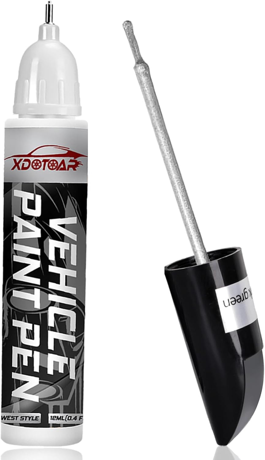 White Car Paint Touch Up Pen, Color Accurate Touch Up Paint for Cars, Professional Automotive Scratch Repair, Lasting Auto Scratch Remover, Fast Dry, Easy to Use, Safe and Washable, Versatile Use