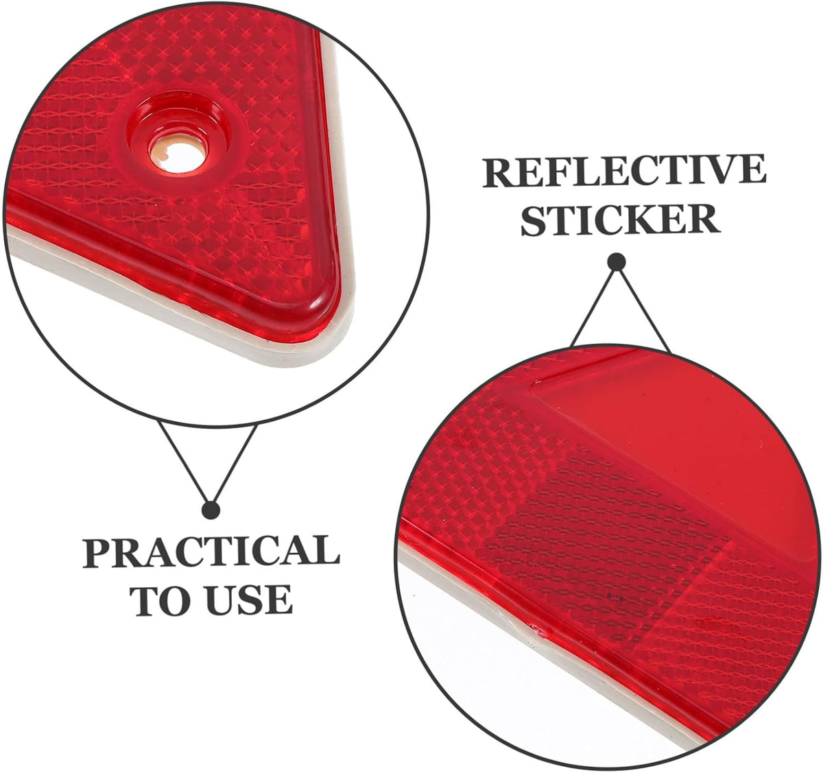 10pcs Triangle Warning Sign for Truck Roadside Hazard Safety