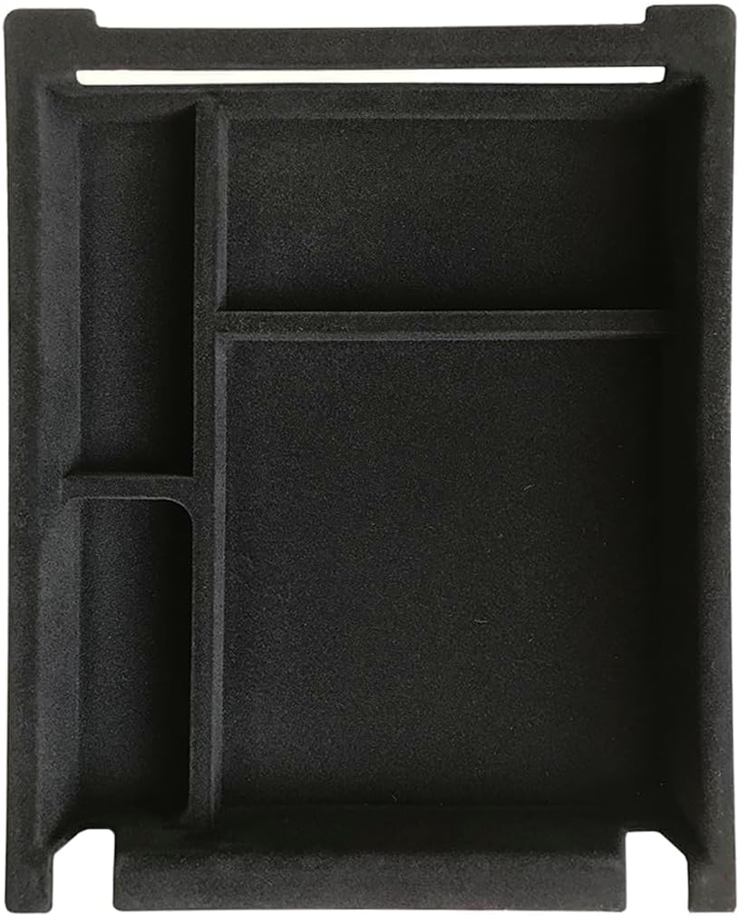 ruihe Black Flocking Center Console and Armrest Organizer Fit for Chevy Silverado & GMC Sierra1500/2500/3500 2019 2020 2021 2022 2023 2024 2025