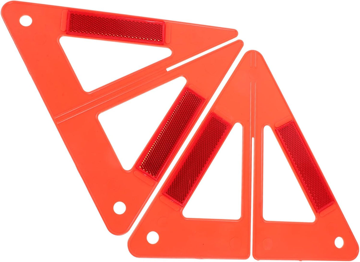 Vaguelly Triangle Frame Reflector Plastic Warning Triangles for Road Safety