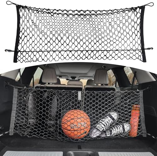 Envelope Style Trunk Mesh Cargo Net for Infiniti JX35 QX60 + HYBRID 2013 - 2025, Automotive Exterior Accessories - Car Trunk Storage Organizers, Cargo Bed Net for Car, Smart Vehicle Storage Organizer