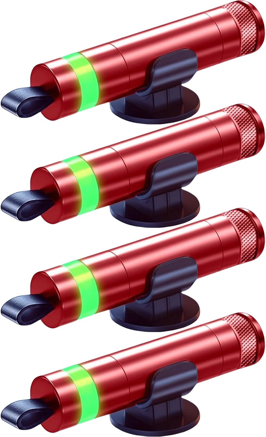 4Pcs Car Escape Tool and Seatbelt Cutter, With Glow-In-The-Dark Function