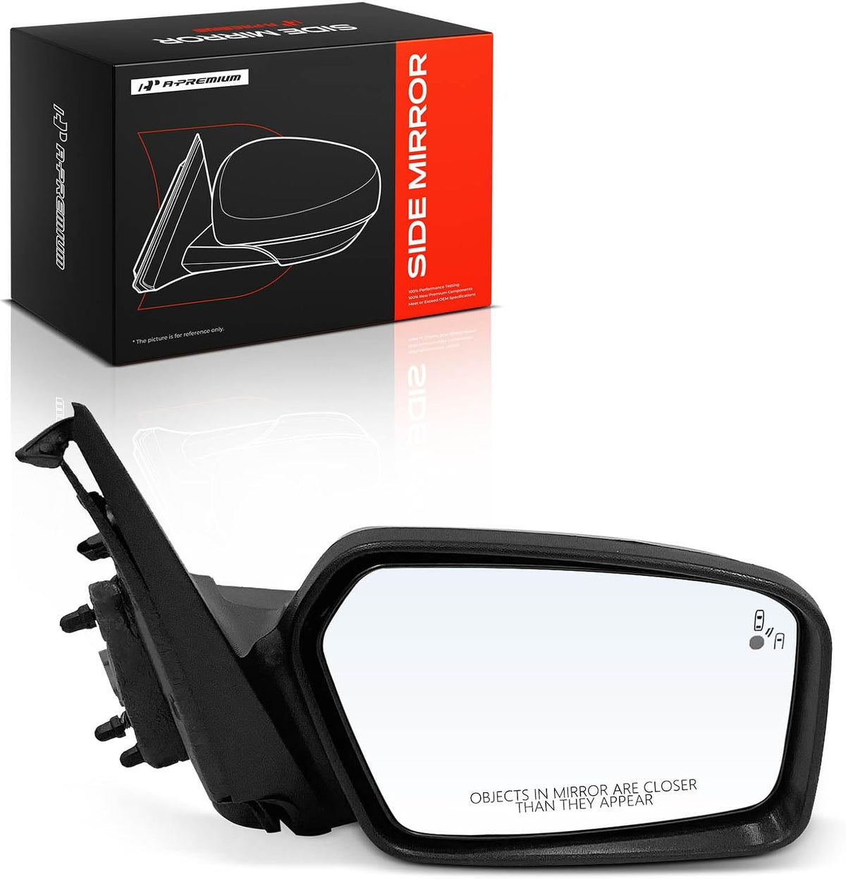 A-Premium Passenger Side Power Door Mirror Compatible with Ford, Mercury