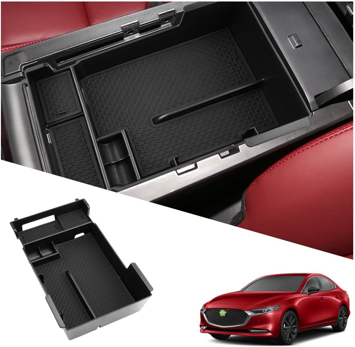 Ruiya 2026 2027 Corolla/Corolla Cross Center Console Organizer for 2026 Toyota Corolla Accessories ABS Armrest Glove Tray Compatible with 2019-2027 Toyota Corolla & 2022-2027 Toyota Corolla Cross
