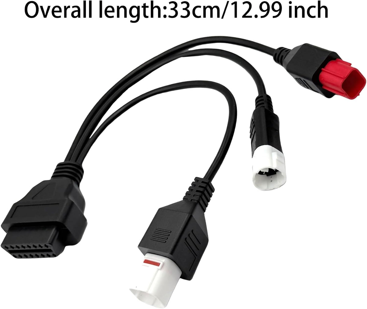 1 Pcs 3 in 1 OBD2 Diagnostic Cable 16 Pin OBD2 Adapter to 3/4/6 Pin Cable Scanner Tool Compatible with Yamaha Moto Guzzi Piaggio Vespa KTM Honda Motorcycle