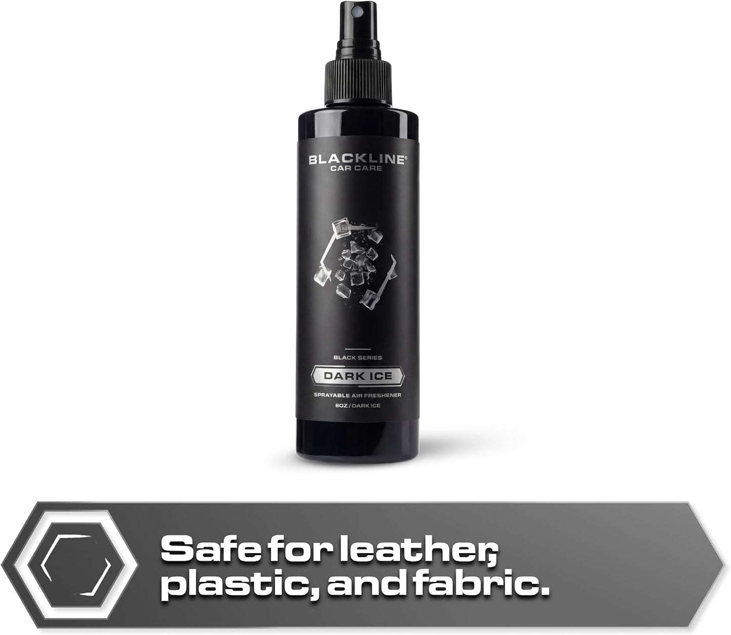 Blackline Car Care - Dark Ice Car Air Freshener Spray, Premium Odor Eliminator for Cars, Trucks, RVs, SUV, or Home Use - 8 fl OZ - Air Freshener - Dark Ice Spray