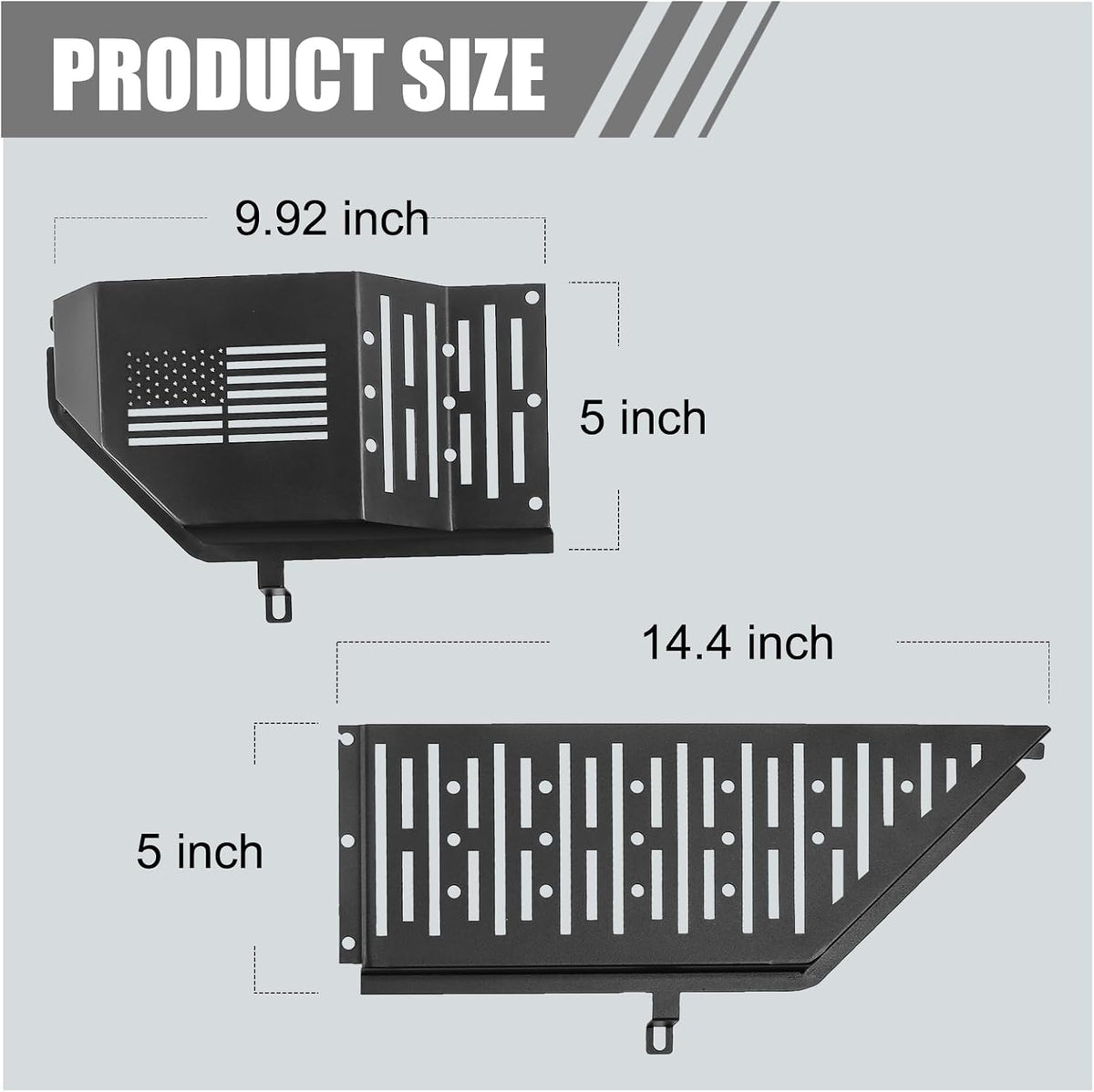 Metal Front Door Storage Box for Wrangler JL JLU 4XE 2018-2025, Gladiator JT 2020 2021 2022 2023 2024 2025 Interior Door Side Insert Organizer Storage Expansion Accessories, 2PCS