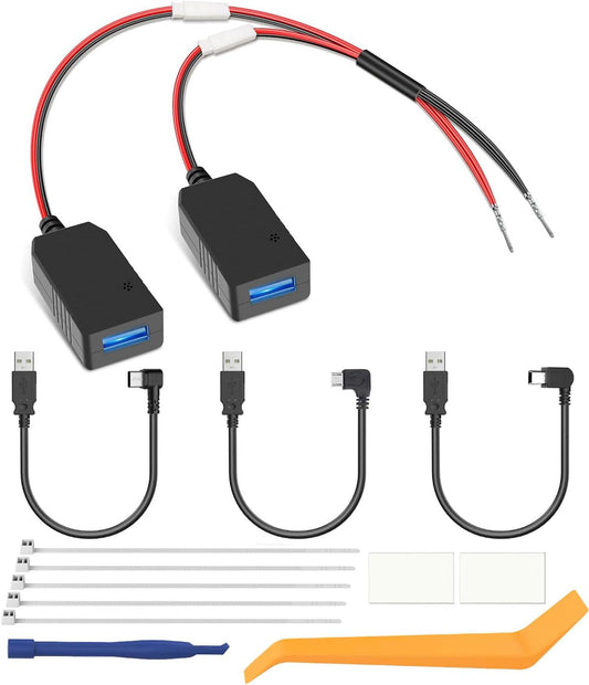 Universal Dashcam Power Adapter，Dual DC Buck Converter 12V to 5V