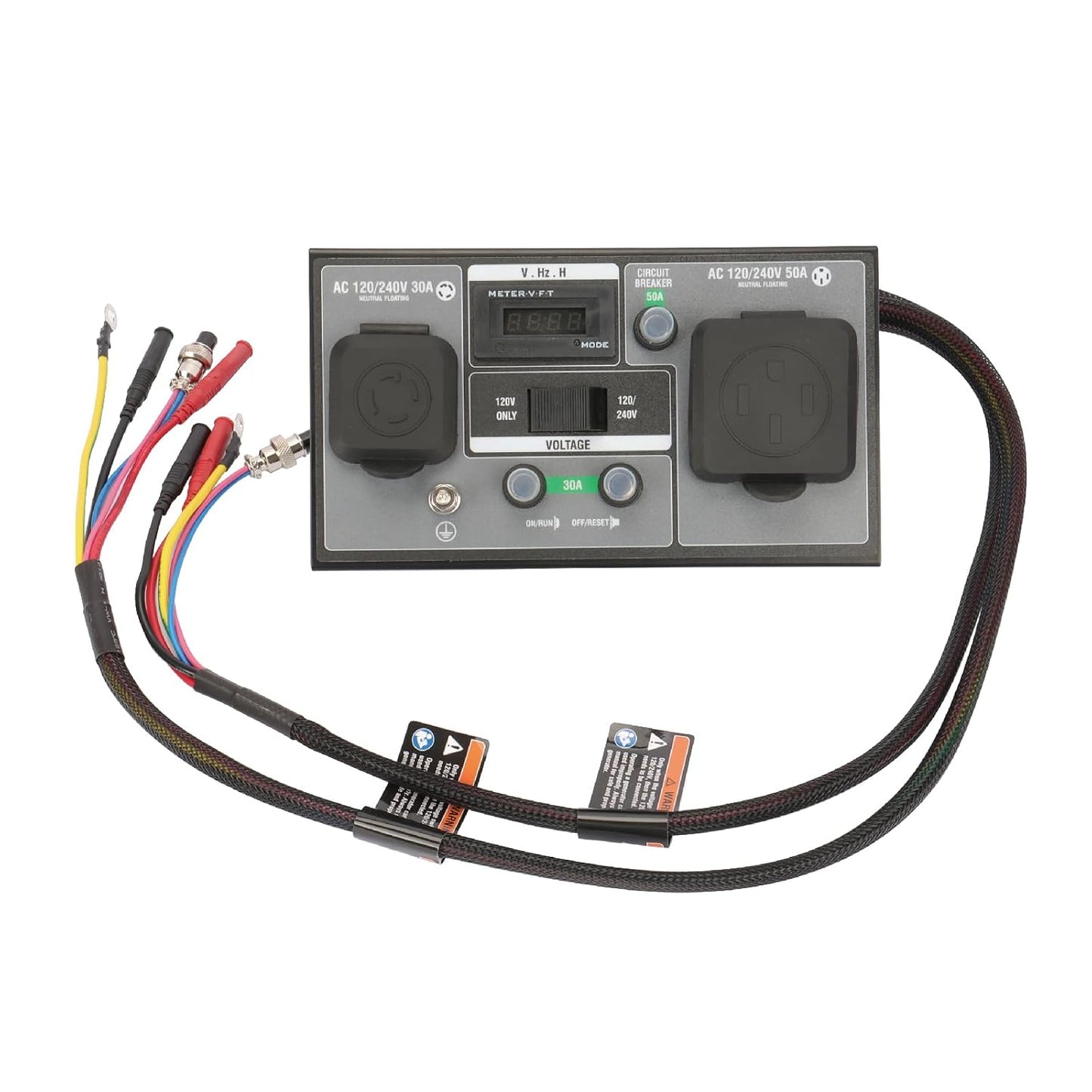GENMAX 50-Amp RV Ready Parallel and Series Kit for Linking Two 120v GENMAX Inverter Generators to get 240v Output Ideal for Camping Outdoor & Home Backup
