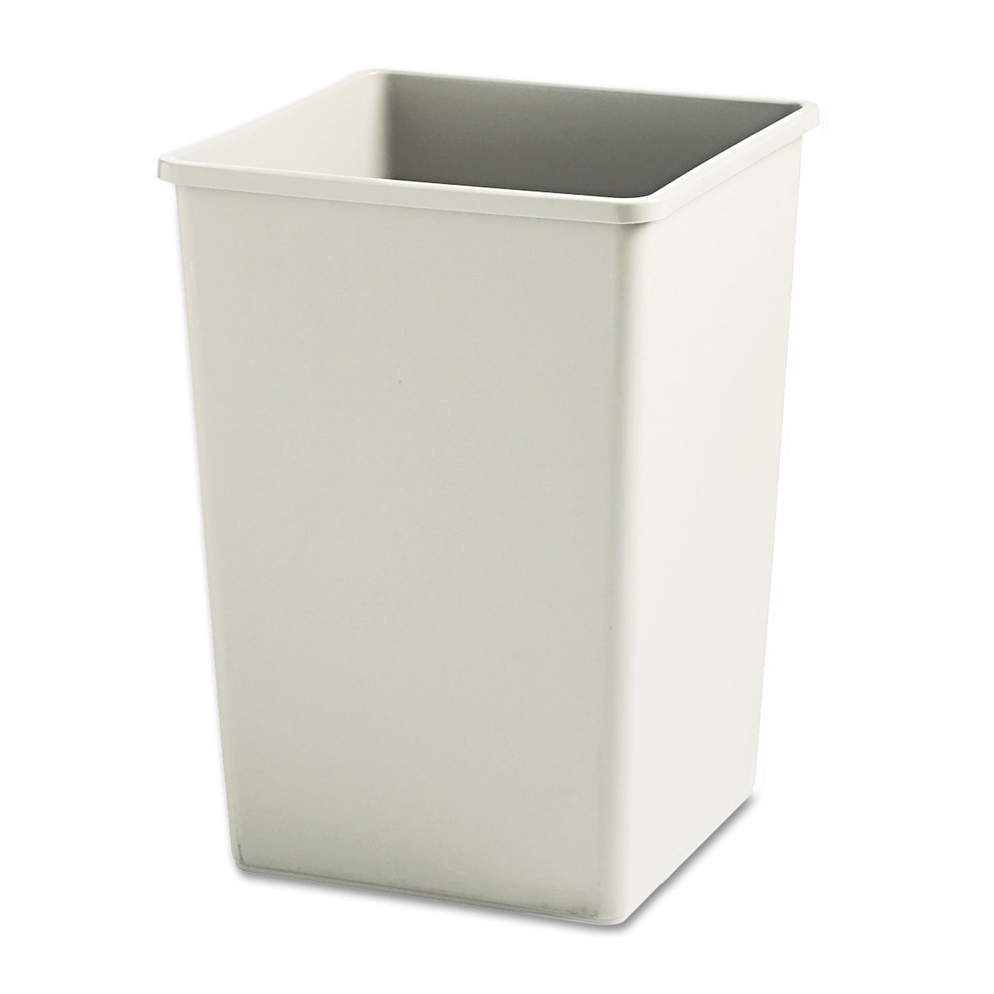 Rubbermaid Commercial Products Untouchable 35 Gal Square Container Gray for Offices/Mailrooms/Classrooms/Areas of High Waste Generation
