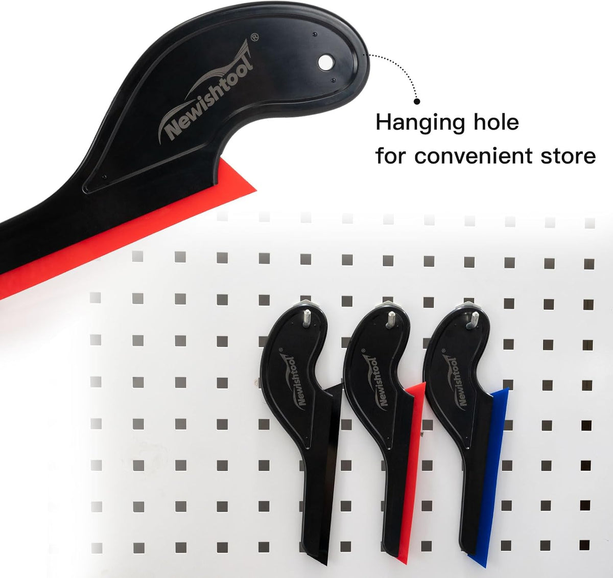 NEWISHTOOL Window Tint Tools, 3 PCS Side Wiper Swiper Silicone Squeegee