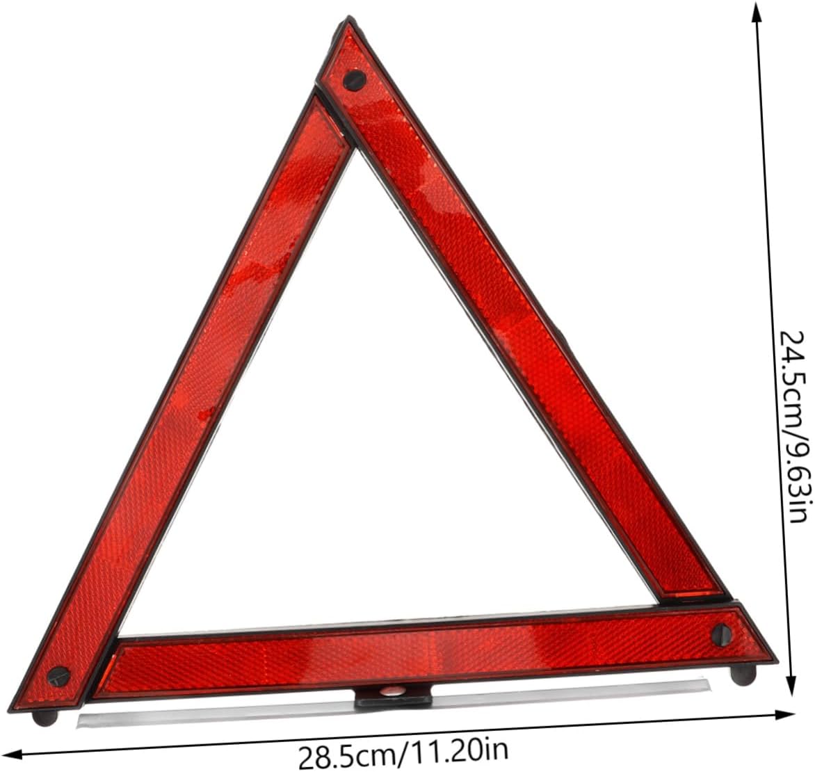 STOBOK 3pcs Reflective Safety Triangles for Roadside Emergencies DOT Approved Warning Triangles Automotive Emergency Kit with Safety Reflectors for Maximum Visibility