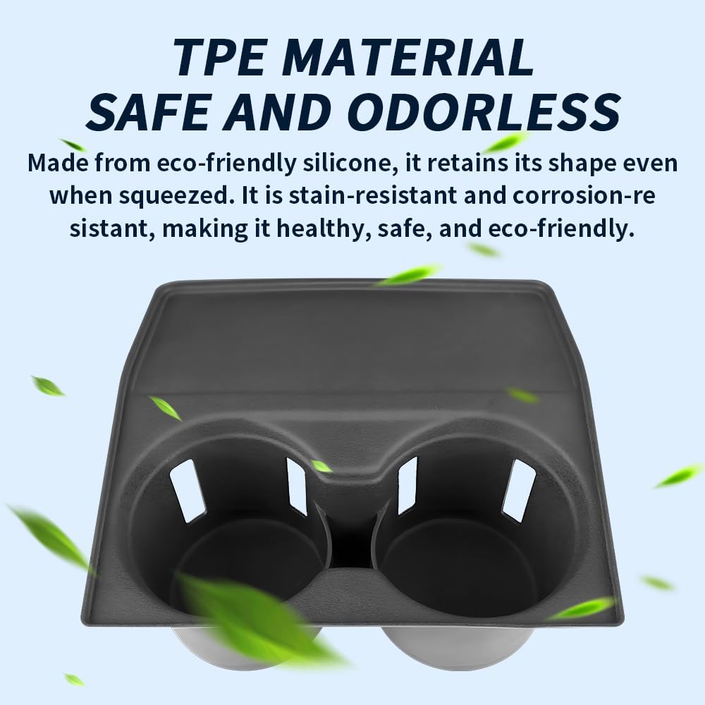 Car Cup Holder Insert for Mazda CX5 CX-5 2026 Auto Interior Accessories Center Console Organizer Water Bottle Cupholder Storage Coasters Station TPE Silicone Accessory
