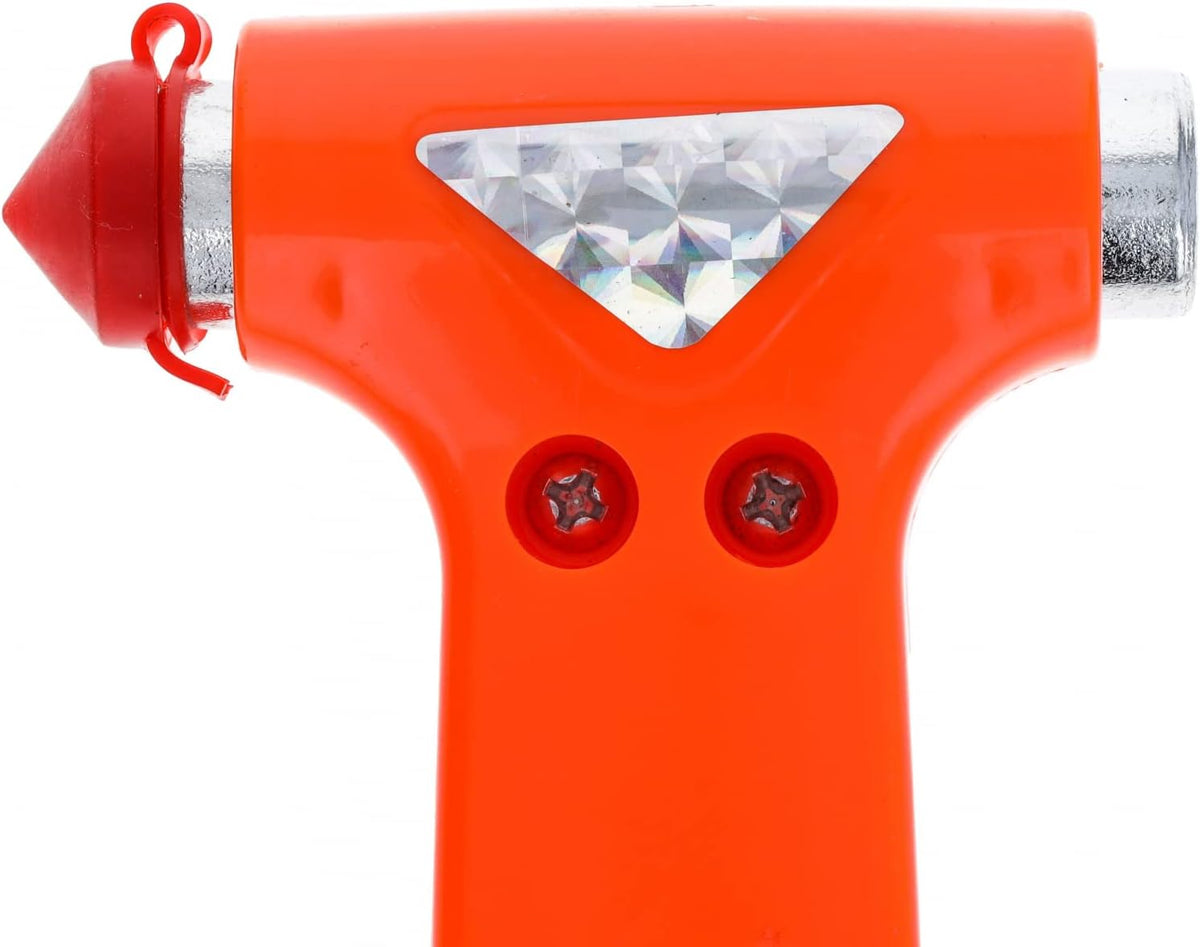 Car Emergency Escape Hammer with Belt Cutter and Window Breaker, 2pk