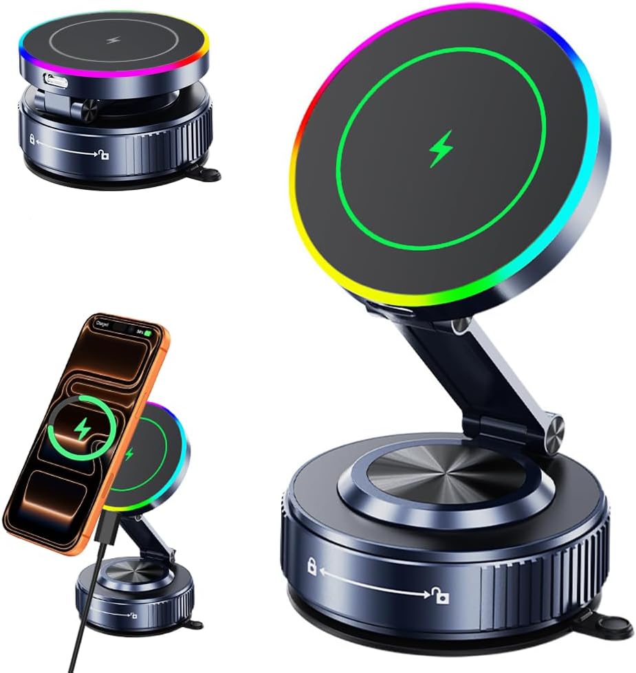 for MagSafe Car Mount Charger,15W Wireless Charge,Phone Holder for Your Car