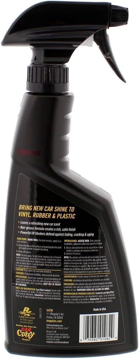 Meguiar's G4216EU New Car Scent Interior Dash & Trim Protectant 473ml. Cleans, shines & protects