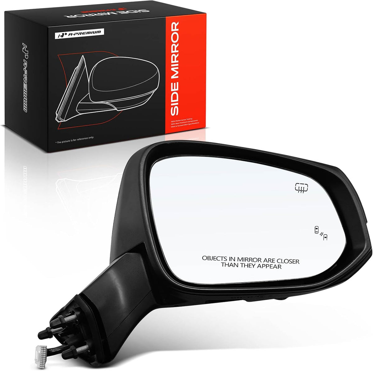 A-Premium Passenger Side Power Door Mirror Compatible with Toyota