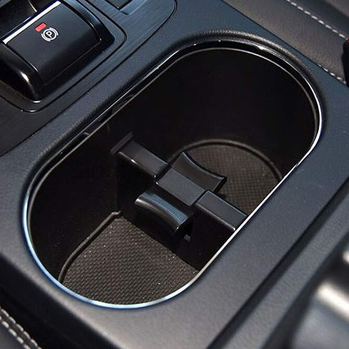 DNA MOTORING Front Center Console Cup Holder Insert Divider Compatible with 10-14 Outback/Legacy, ZTL-Y-0178