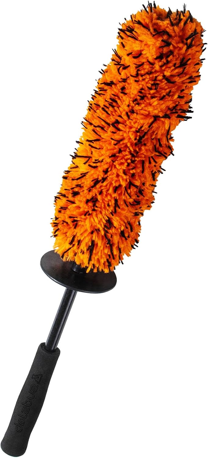Suds Lab WB Premium Microfiber Cleaning Wheel Brush for All Vehicle Types – 18.1" Ultra-Soft & Scratch-Free Reusable Rim, Wheel, and Tire Brush with Ergonomic Handle