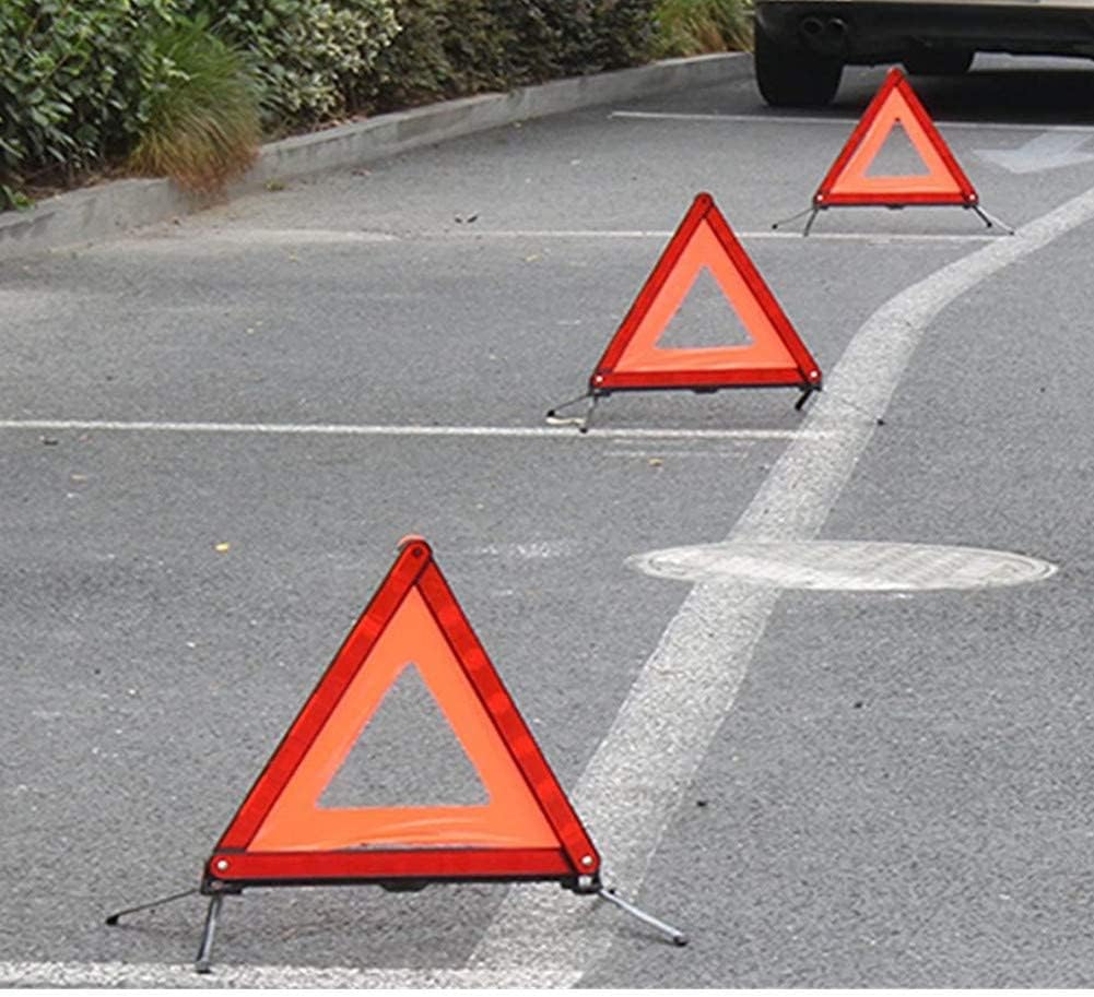 Car Breakdown Warning Triangle for Dodge Charger 2006-2010, Roadside Emergency Safety Sign High Visibility Reflective Hard Plastic,Two