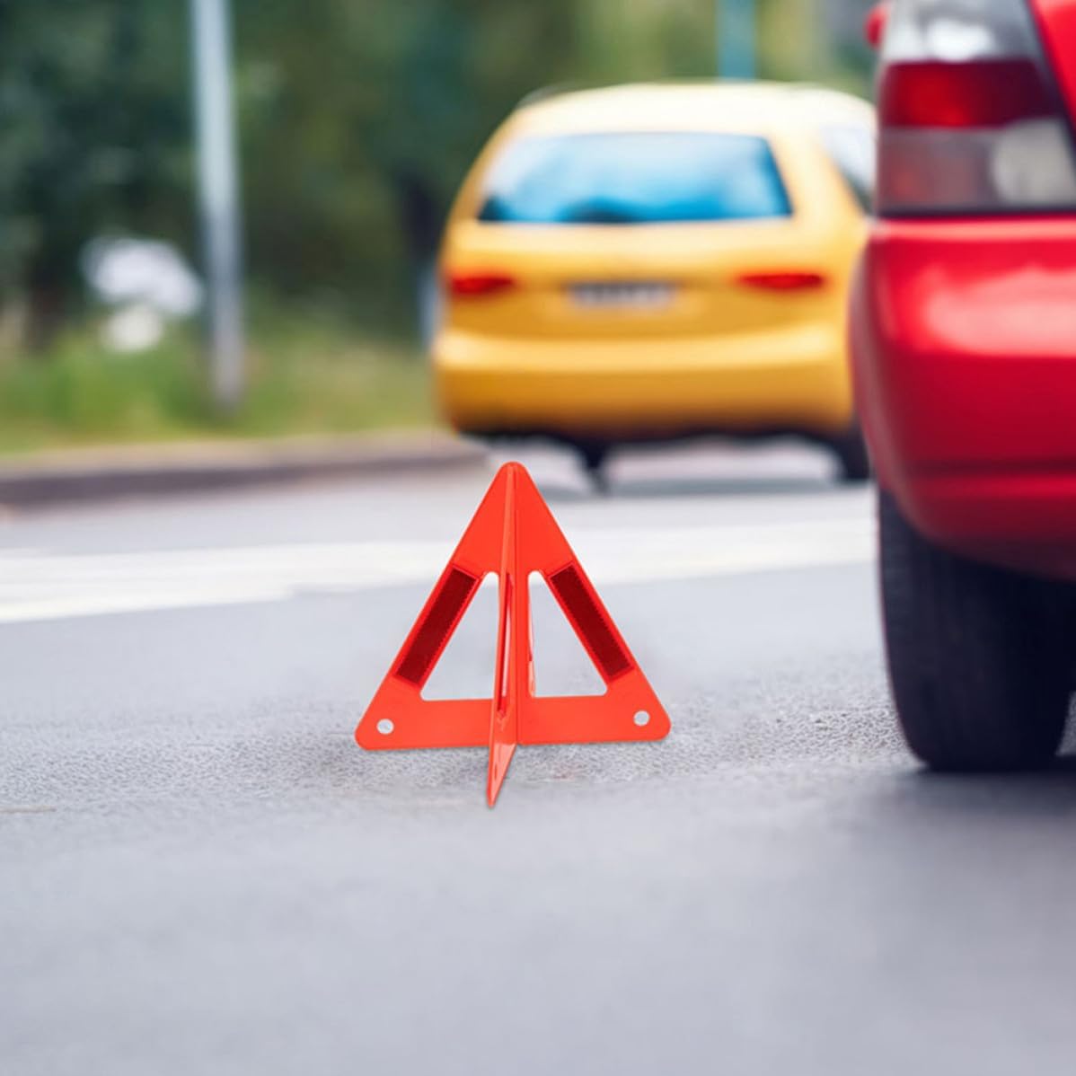 5pcs Car Safety Triangle Warning Rack for Night Driving Emergencies