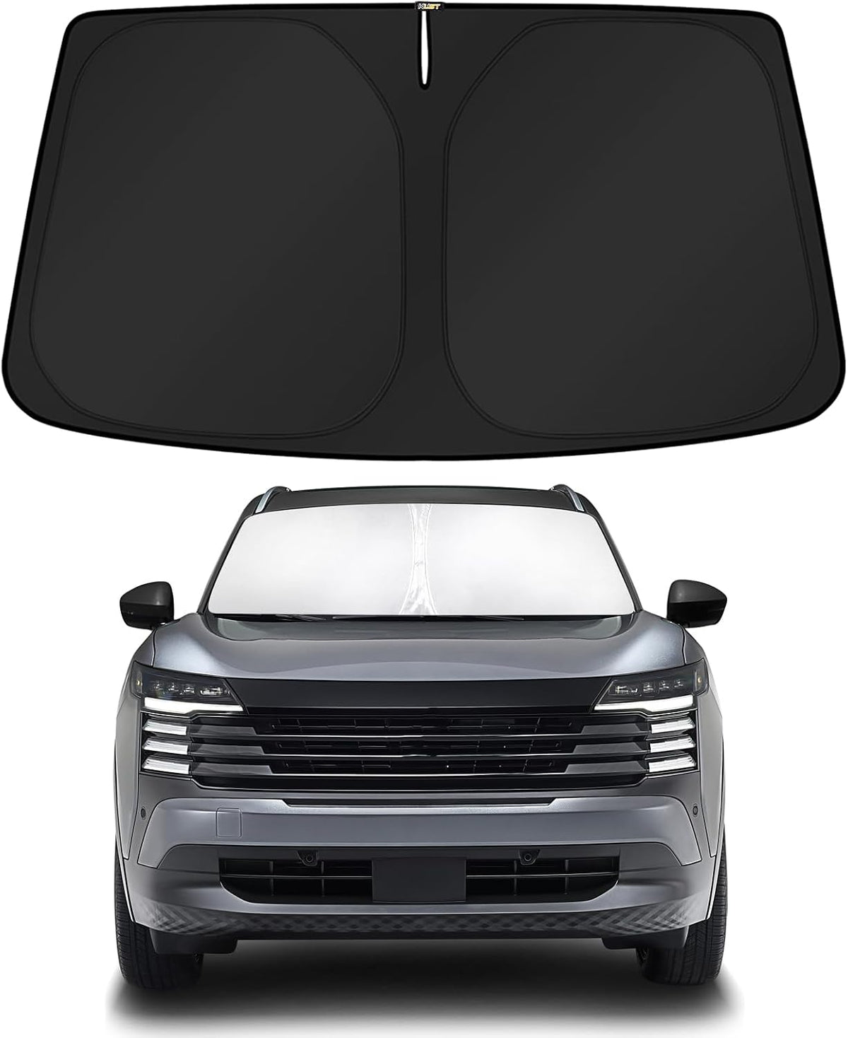 KUST Windshield Sun Shade for Chevy Chevrolet Equinox EV 2024-2025 2026 Custom Fit Sunshade Foldable Sun Protectors Interior Accessories Blocks UV Rays