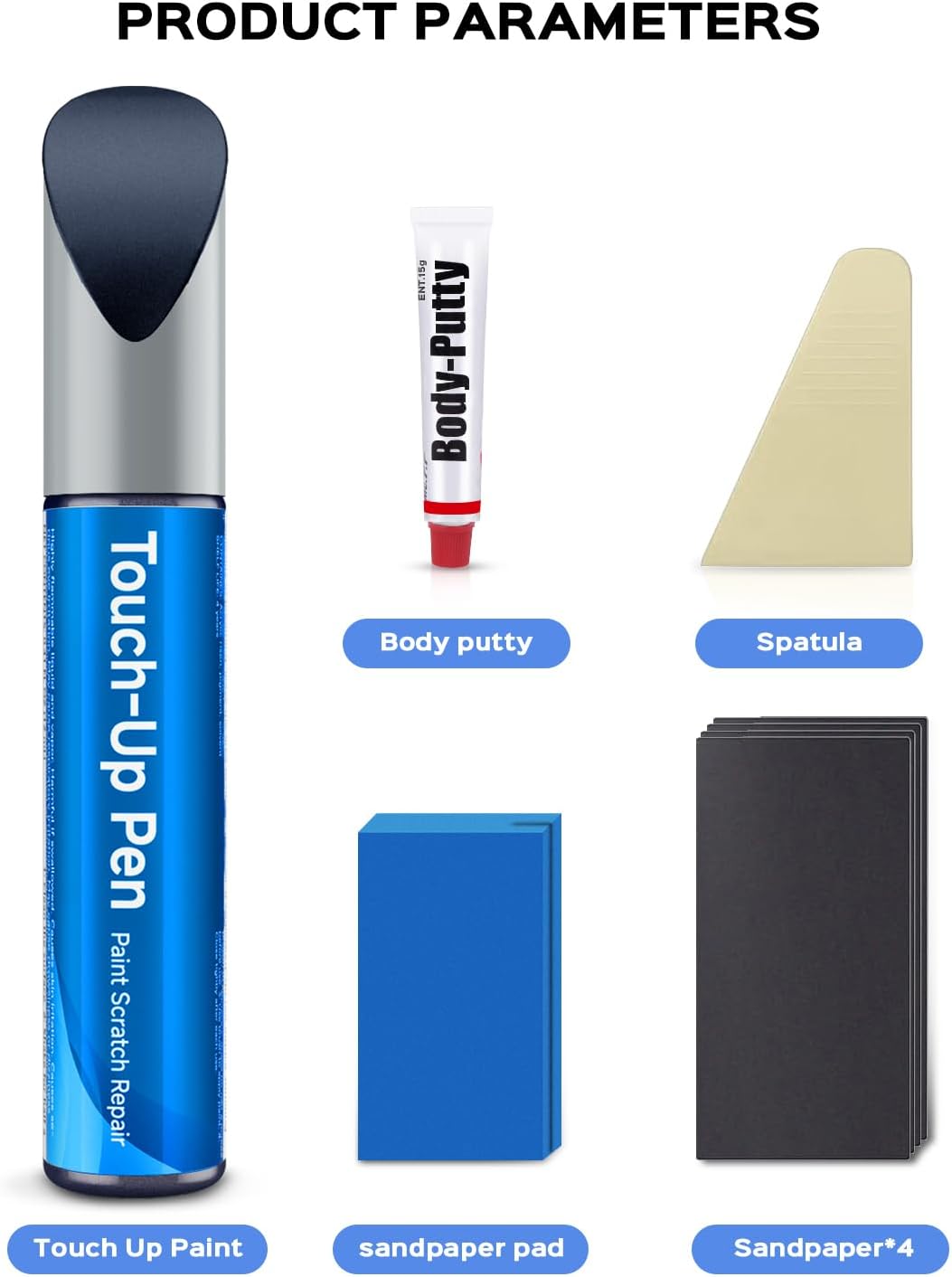 B-588P Obsidian Blue Pearl Touch Up Paint Kit Compatible with Honda Exact Match Car Scratch Repair Touch Up Paint Kit