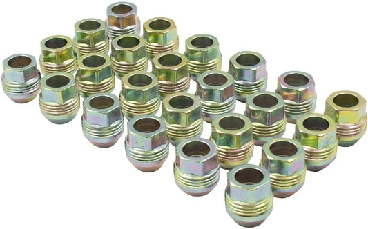 Wheel Accessories Parts 24 Pcs M14x1.5 14x1.5 Thread OEM Style Lug Nuts 1.20" Long Yellow Zinc 7/8" Hex Hex Fits 1999+ Chevrolet GMC Silverado Sierra 1995+ Tahoe Yukon 9598178 ｜ 611-115 ｜ 9595175 ｜