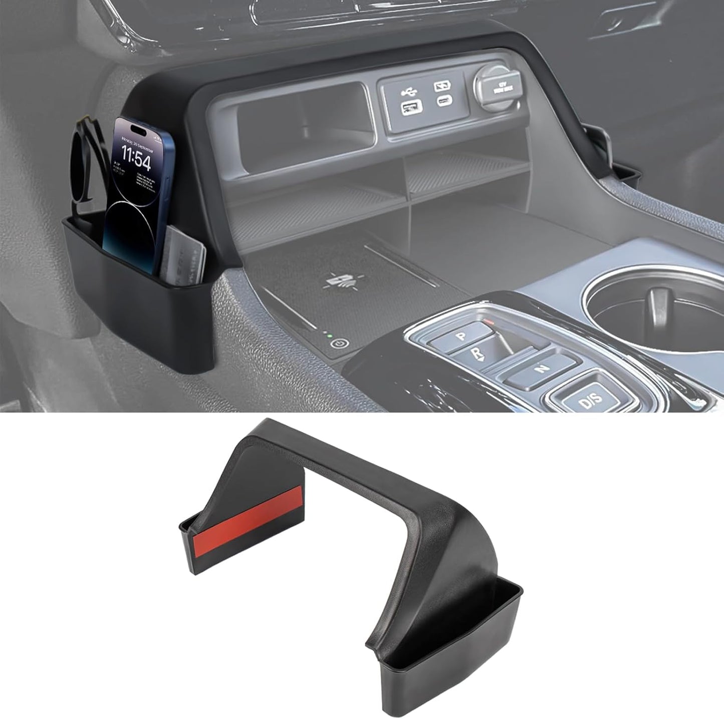 Center Console Organizer Tray Compatible with 2023-2026 Honda Pilot, 2024-2026 Honda Ridgeline/Passport Insert Storage Organizer Interior Divider Accessories (Armrest storage Tray)