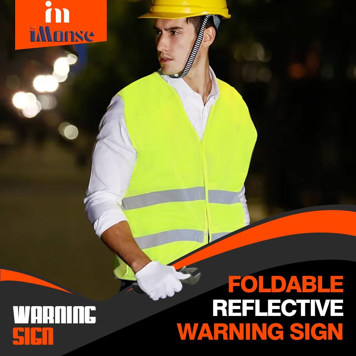 Emergency Roadside Reflective Triangles Warning Safety Kit for car
