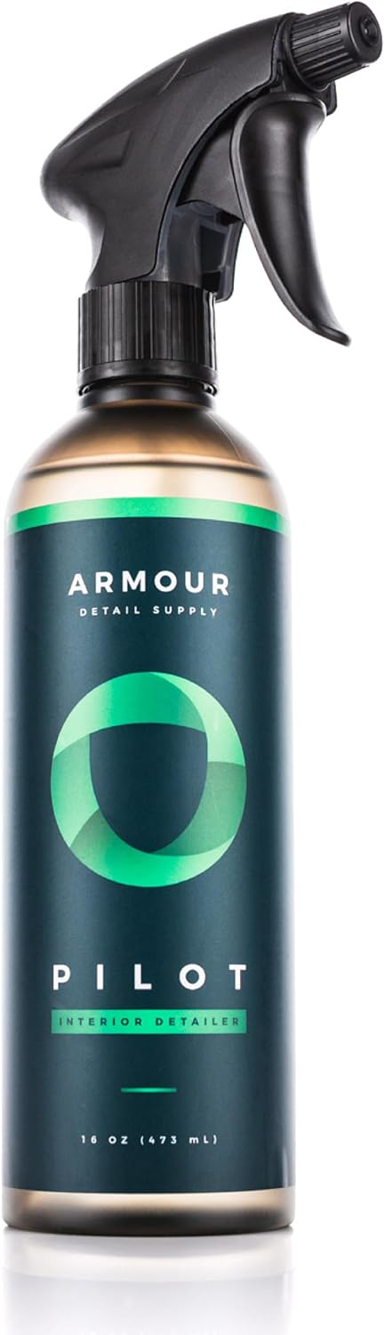 Armour Detail Supply Pilot Interior Detailer: Total Solution for Multi-Surface Care | UV Protection | Streak-Free Finish | Trigger Spray (16 Oz)