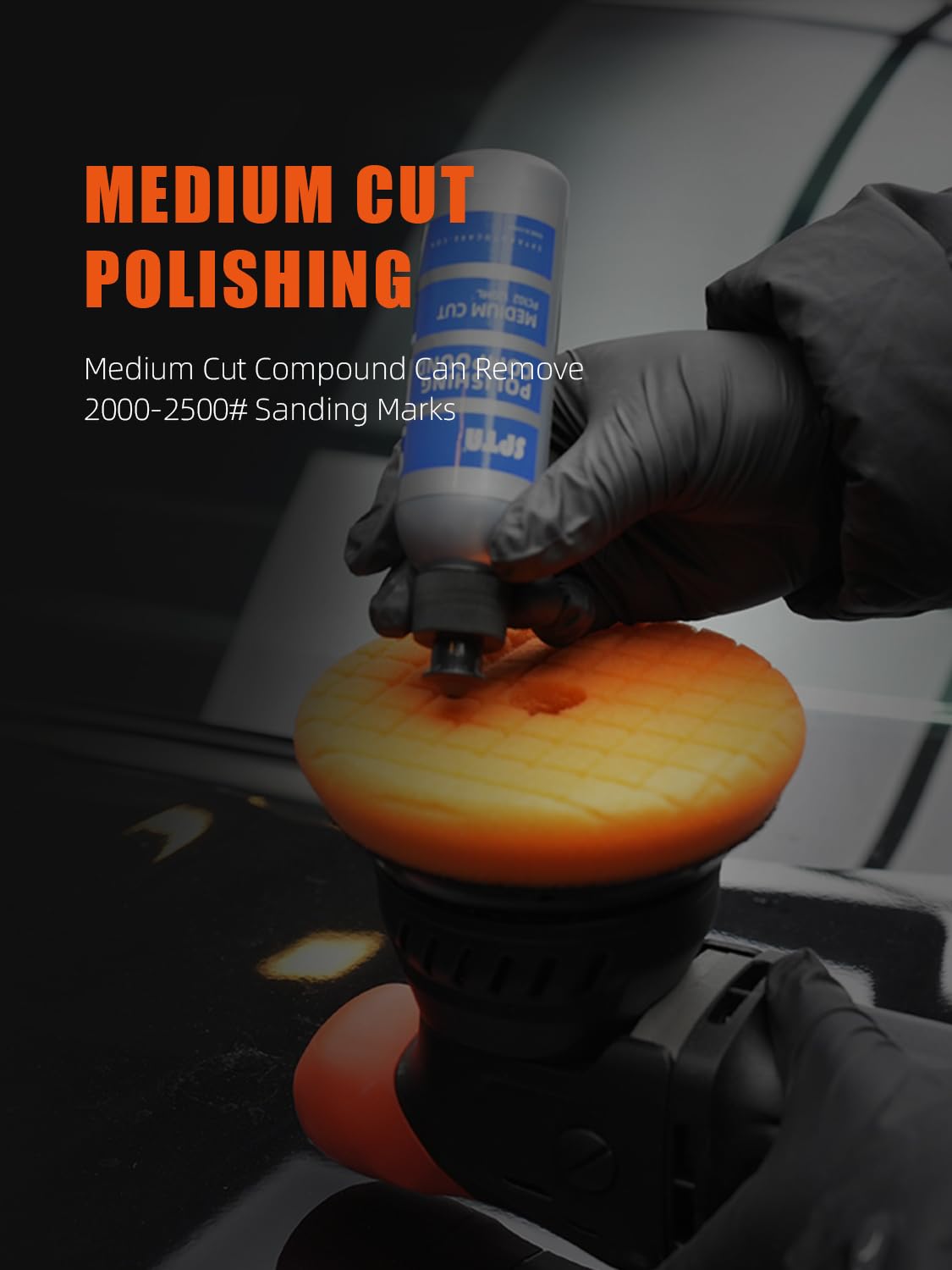 Mix Polishing Compound, SPTA 4.06oz (120ml) Polishing Compound Car Scratch & Swirl Remover Rubbing Compound & Finishing Polish Buffing Compound Swirl Remover for Cars Automotive Paint Correction