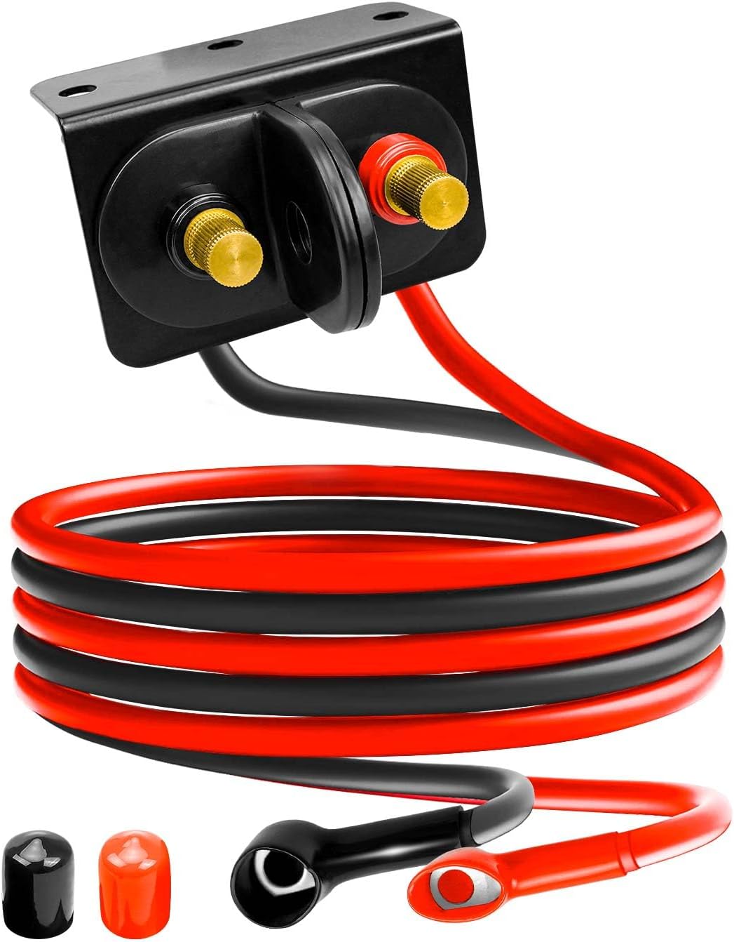 Battery Jump Post Kit with Cable & Mounting Bracket for Car Truck RV